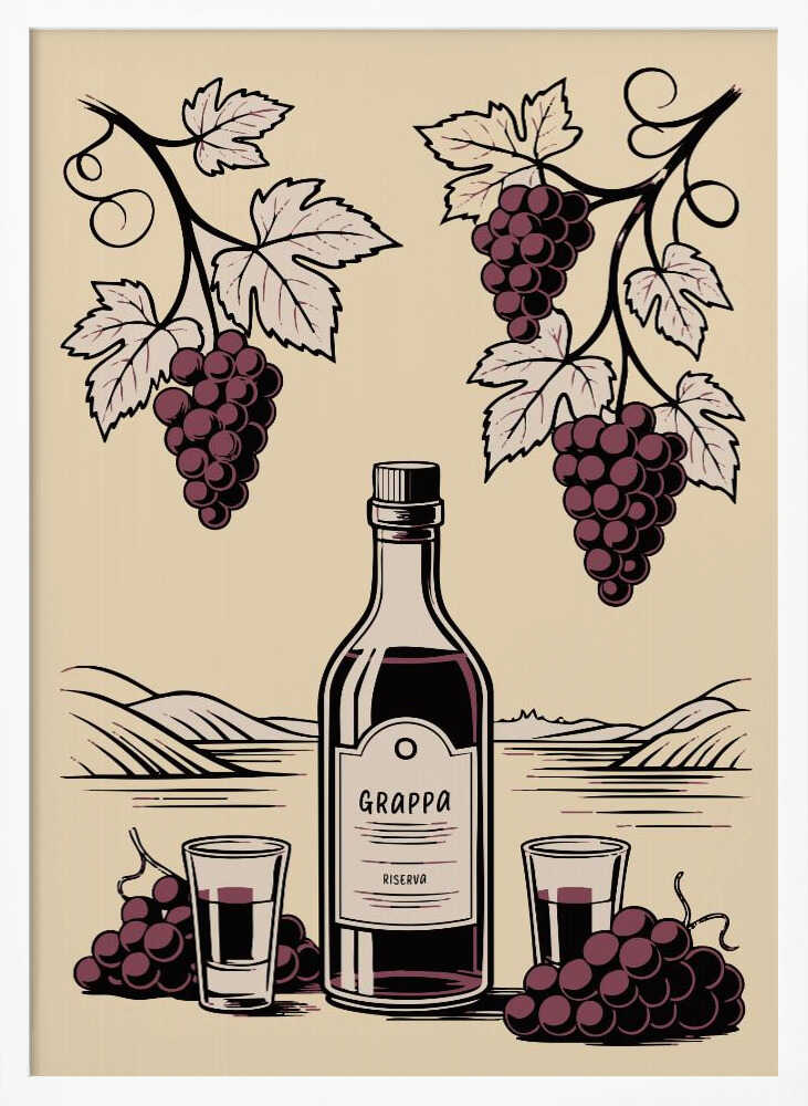 Grappa Bottle Poster