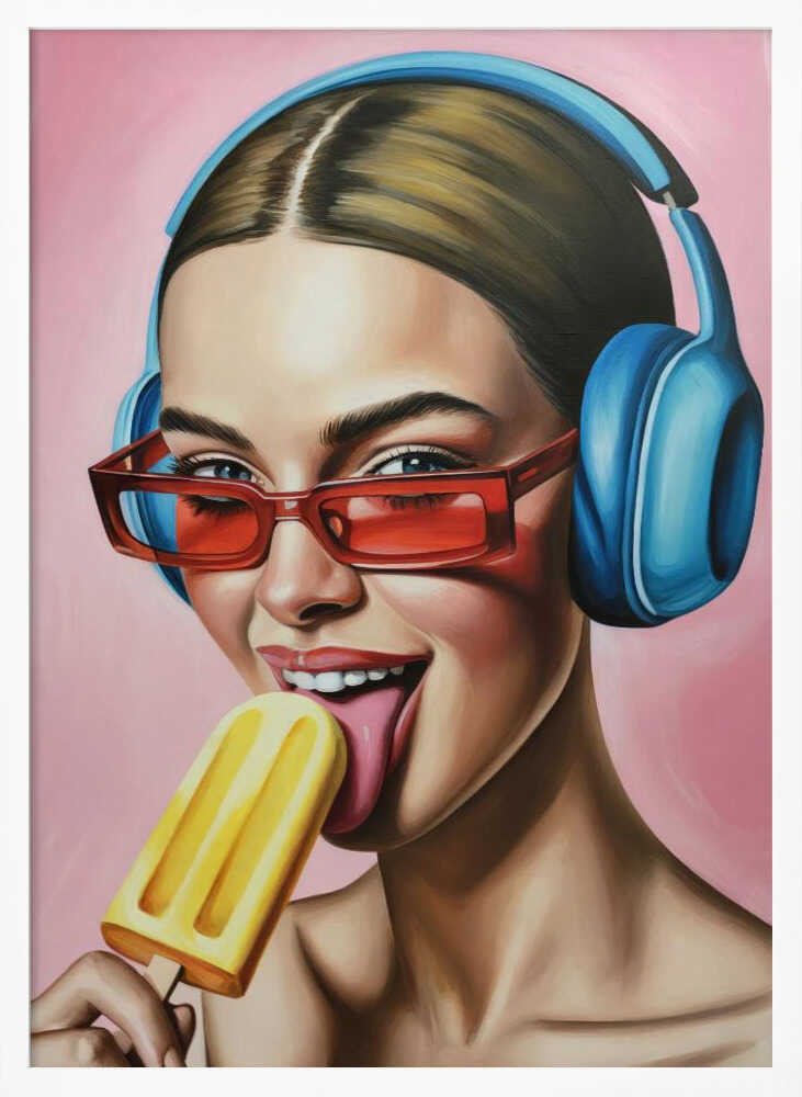 Popsicle and Music Poster
