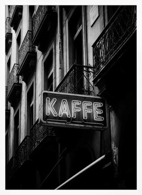 Kaffe Skylt Poster