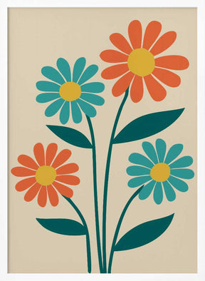 Boho Flowers Series No 8 Poster