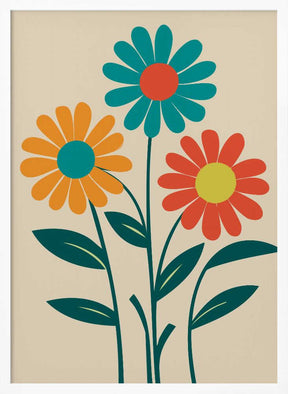 Boho Flowers Series No 9 Poster