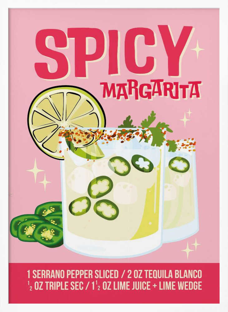 A3 Spicy Margs 5 Pink A3 Plus 01.png Poster