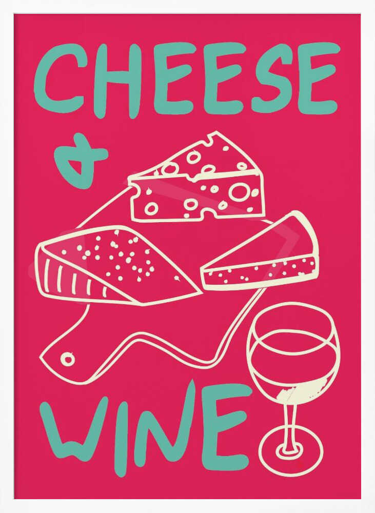 A4 Cheese & Wine 01.png Poster
