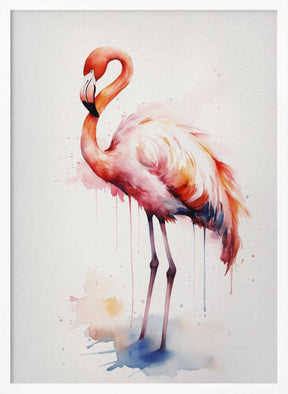 Flamingo Watercolor Poster