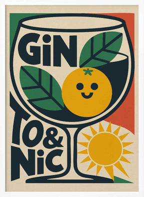 Sunny Gin and Tonic Poster
