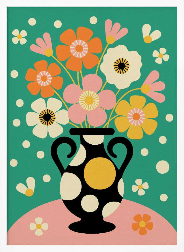 Bouquet of Bold Flowers Poster