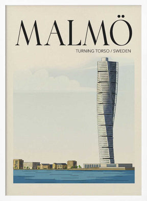 Malmö Travel Poster Poster