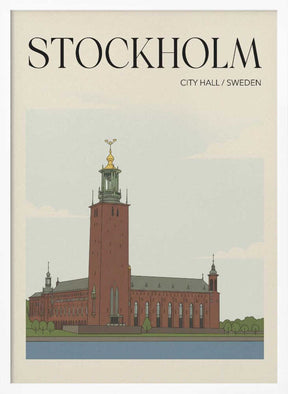 Stockholm City Hall Travel Poster Poster