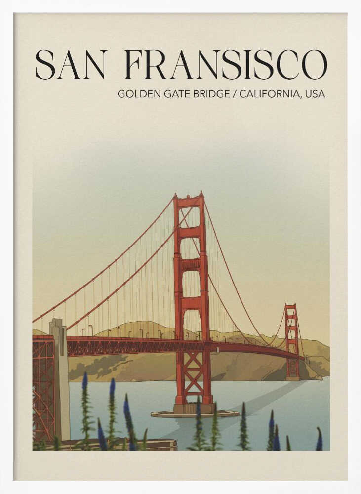 San Fransisco Travel Poster Poster