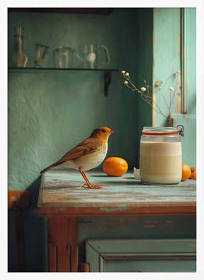 Country Morning Bird Poster
