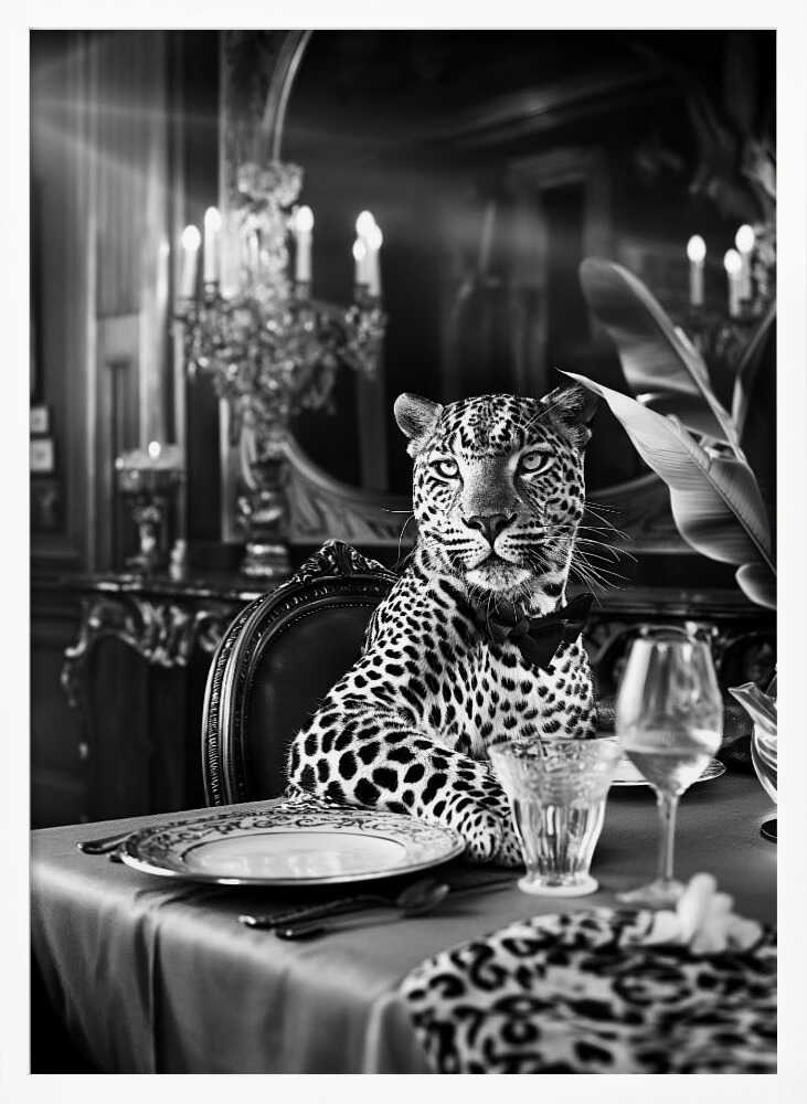 Leopard’s Luxurious Feast Poster