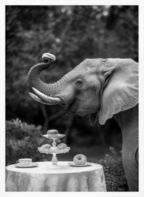 Elephant’s Afternoon Tea Poster