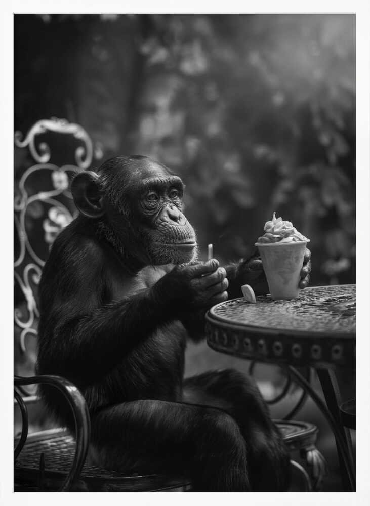 Chimp’s Ice Cream Break Poster