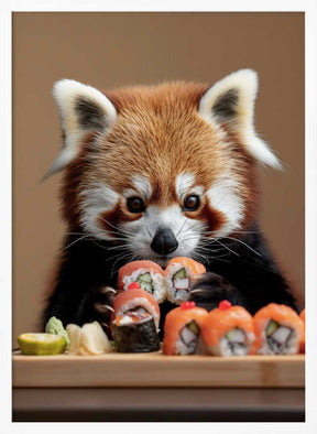 Red Panda Sushi Adventure Poster