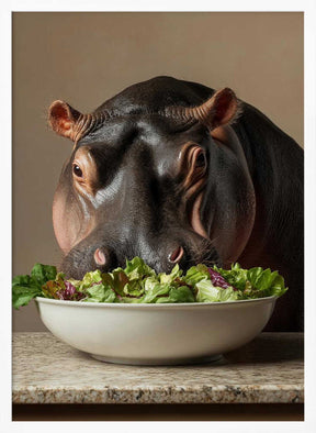 Hippo’s Green Feast Poster