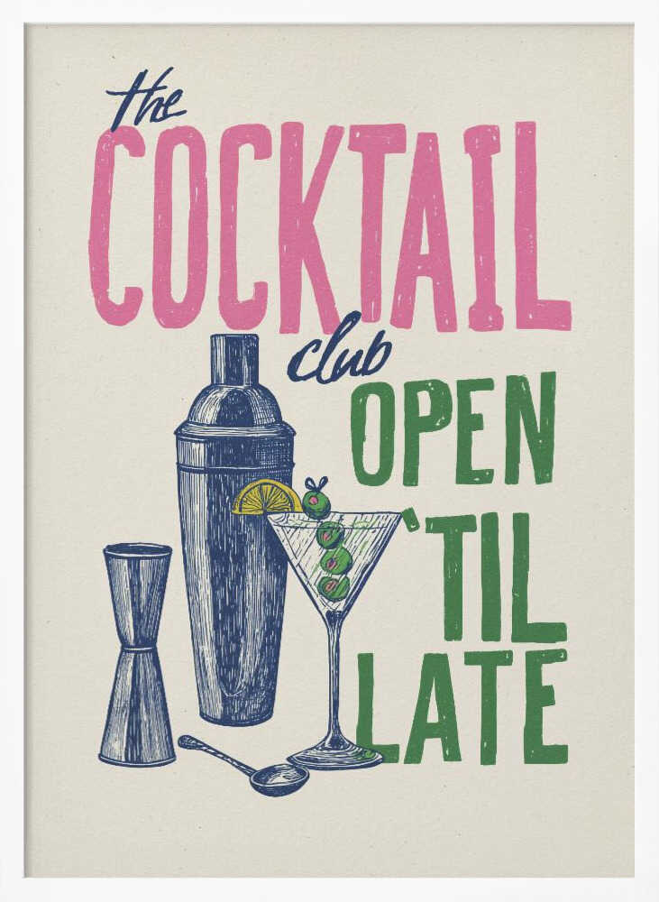 The Cocktail Club Poster