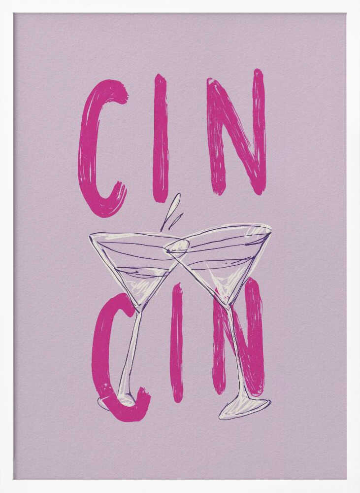Cin Cin Pink Poster