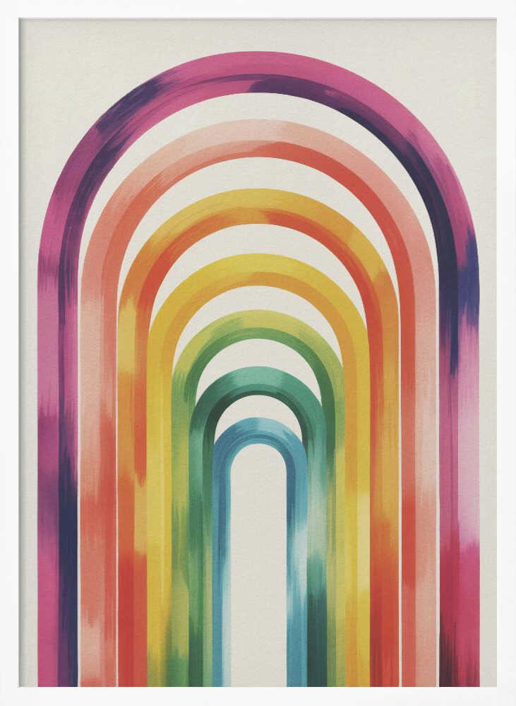Colorful Arches Poster