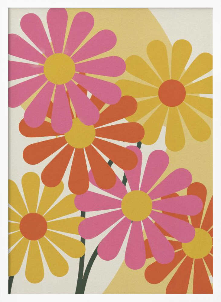 Happy Flowers Poster