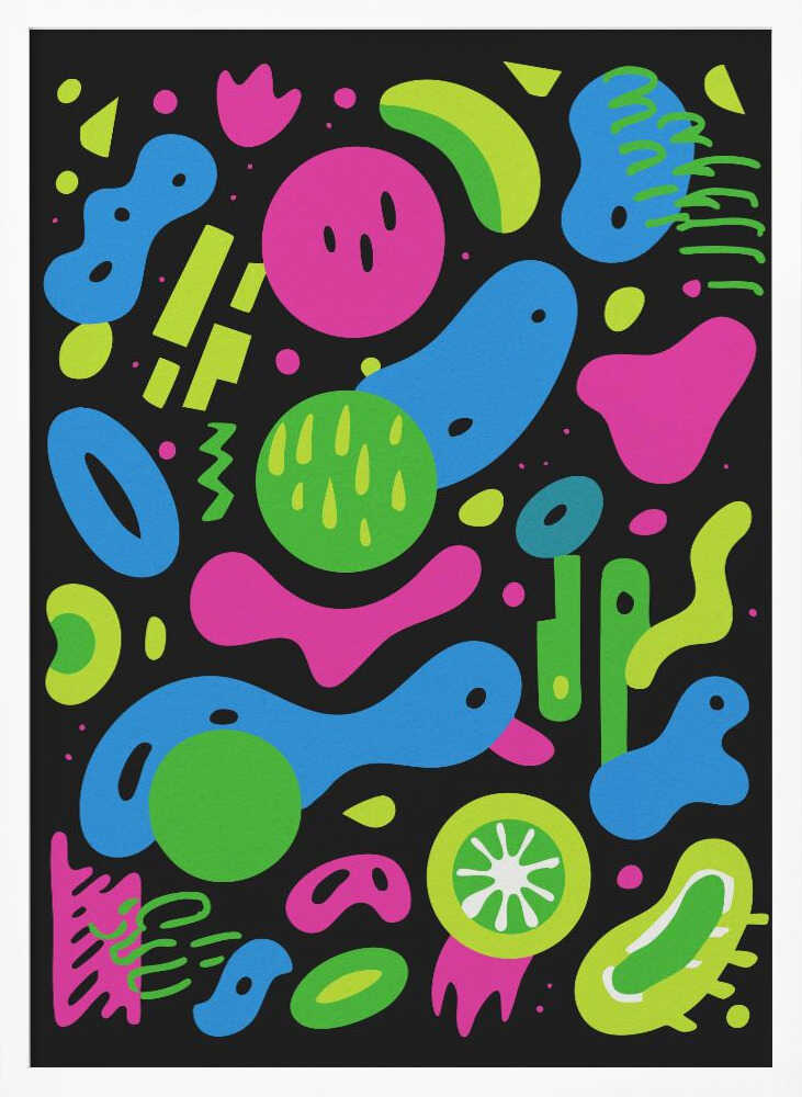 Neon Chaos Poster