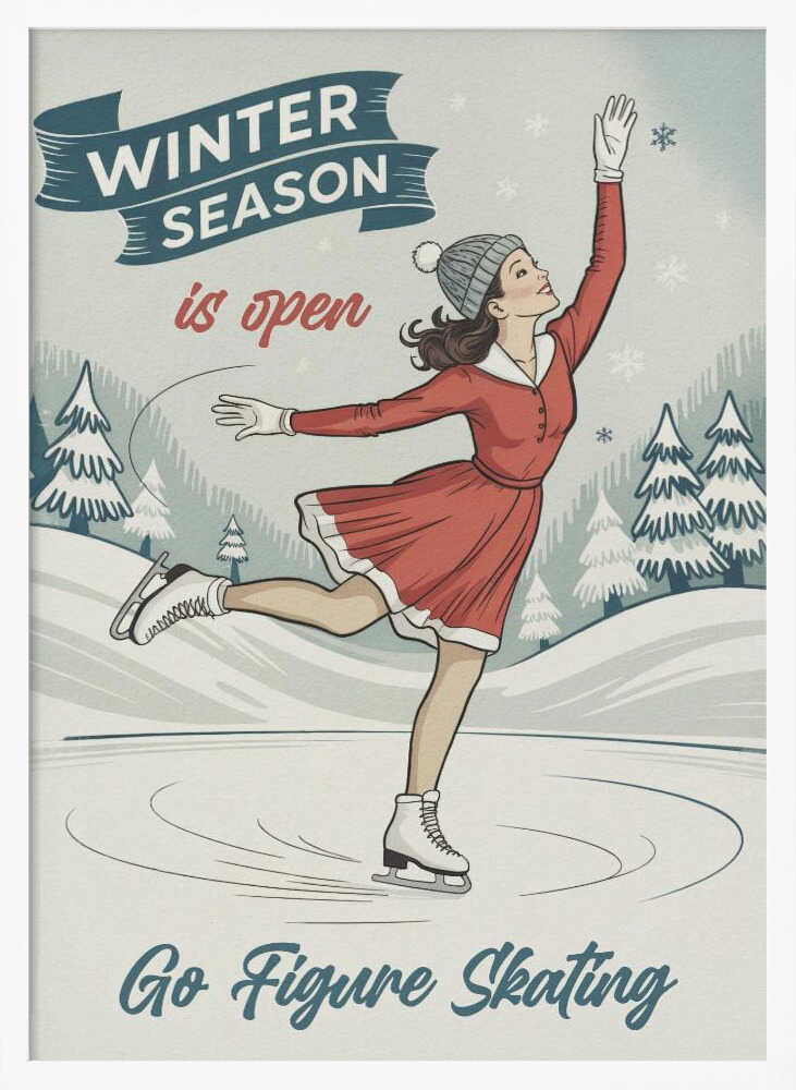Go Figure Skating Poster