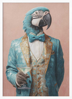 Parrot In Gala Jacket Poster