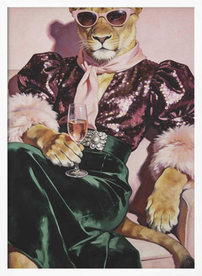 Party Lioness Poster