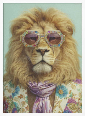 Groovy Lion Poster