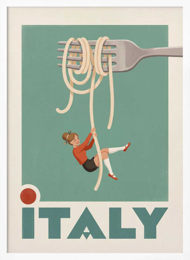 Italy Pasta Swing Poster