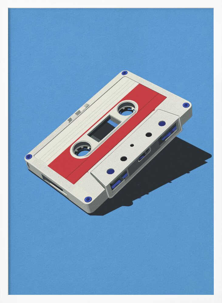 Audio Cassette Tape Poster