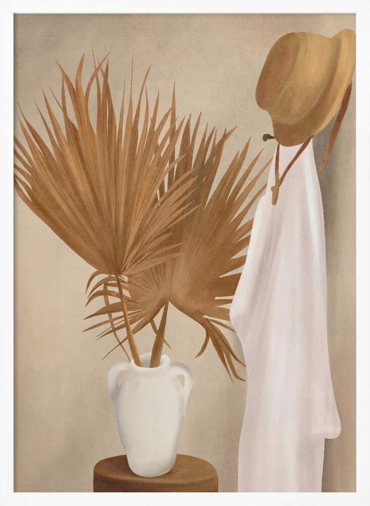 Palm Leaf Decoration Poster