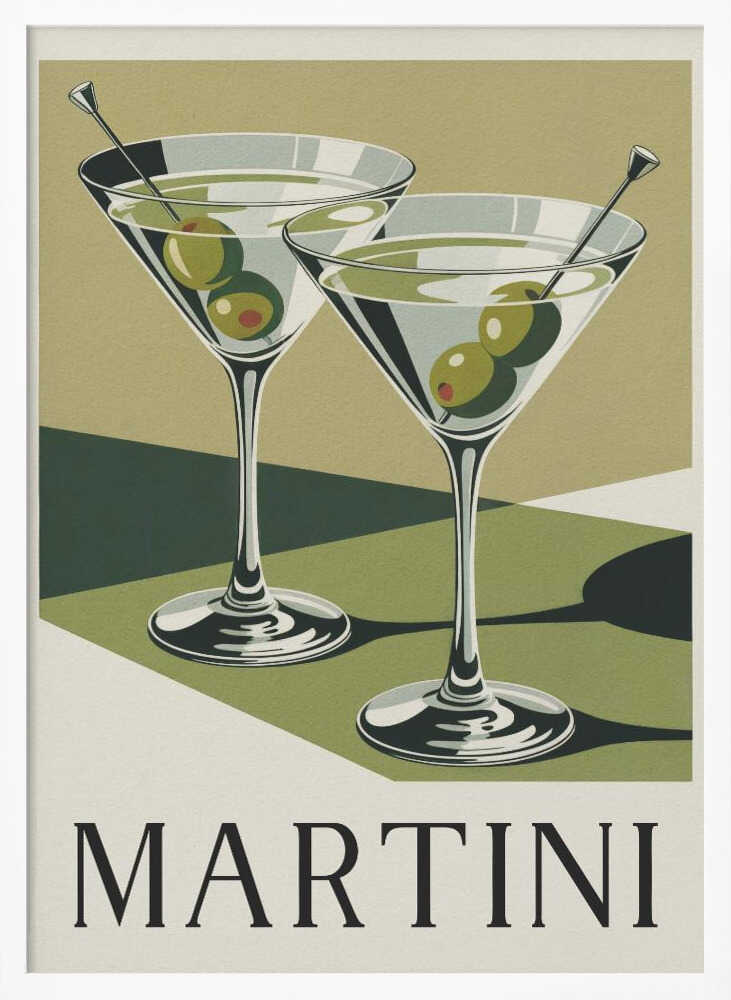 Martini Times Two Poster