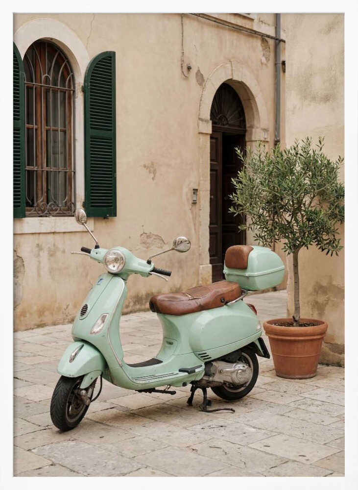 Vespa In Italy Poster