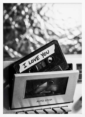 I Love You Cassette Poster