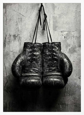 Retro Boxing Gloves Poster