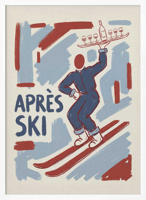 Apres Ski Waiter Poster
