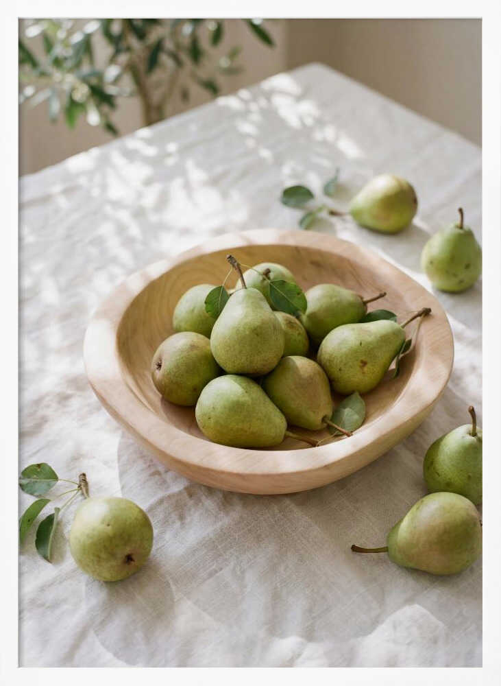 Ripe Green Pears Poster