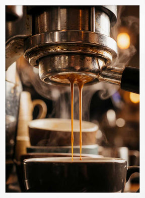 Espresso Brewing Poster