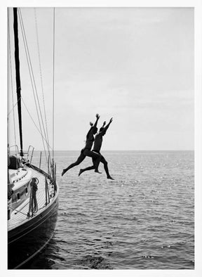 Jumping From a Boat Poster