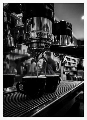 Double Espresso Cups Poster