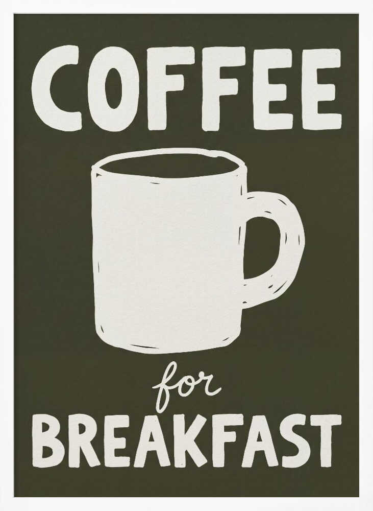 Coffee for Breakfast Poster