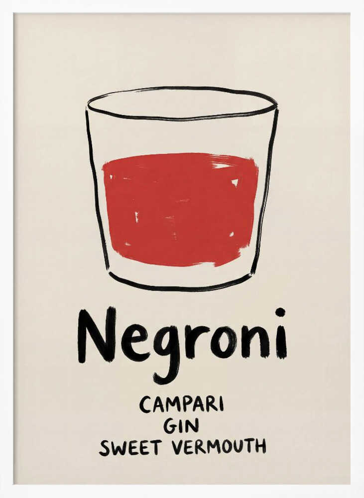 Negroni Sketch Poster