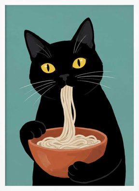 Noodle Cat No 2 Poster