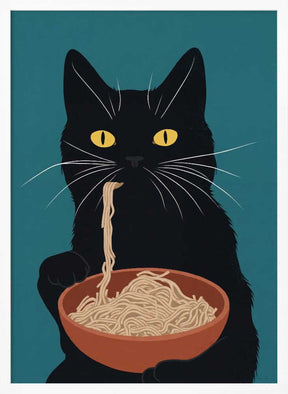 Noodle Cat No 3 Poster