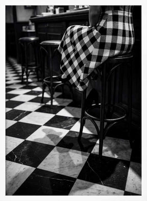 Checkered Pattern Bar Poster