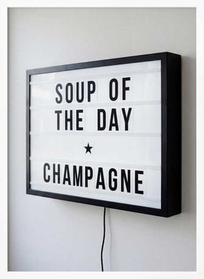 Soup of the Day Sign Poster