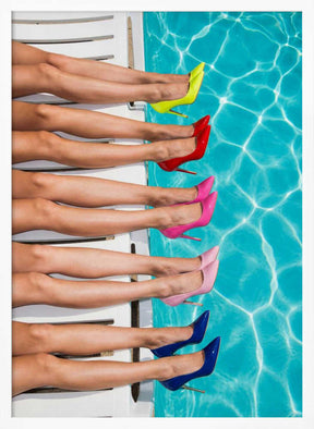 High Heels By the Pool Poster