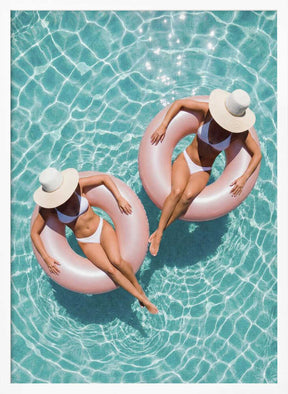 Floating In the Pool Poster