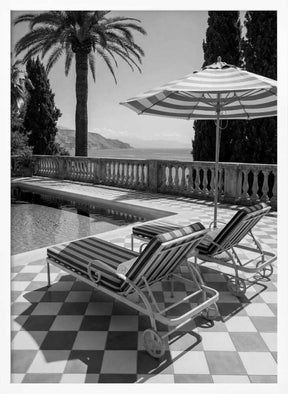 Sunbeds At the Beach Villa Poster