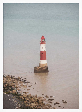 Beachy head lighthouse in England - summer nostalgic travel photography Poster